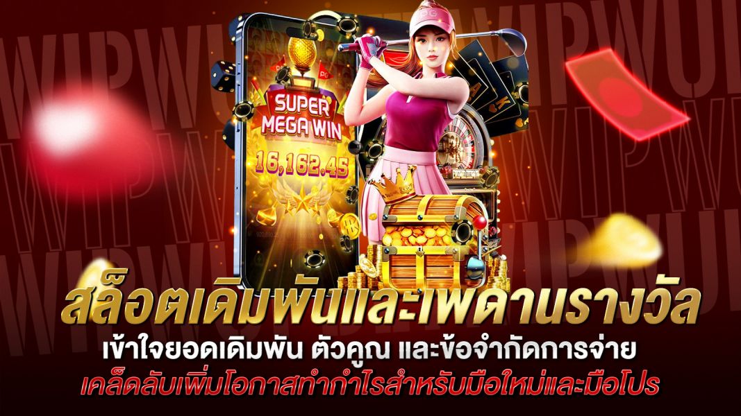 บทความ สล็อตเดิมพันและเพดานรางวัล เข้าใจยอดเดิมพัน ตัวคูณ และข้อจำกัดการจ่าย